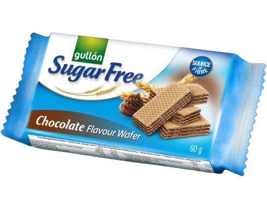 Suklaa vohvelit GULLON 60g (sokeriton)