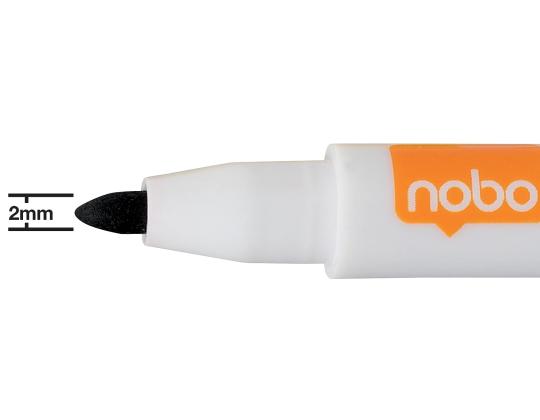 Valkotaulukynä Nobo Mini  6väria paketissa