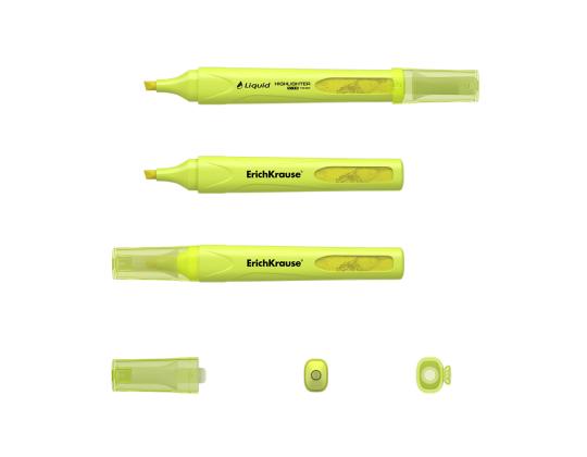 Tekstimerkki ERICH KRAUSE Liquid Visioline V-14, neonkeltainen
