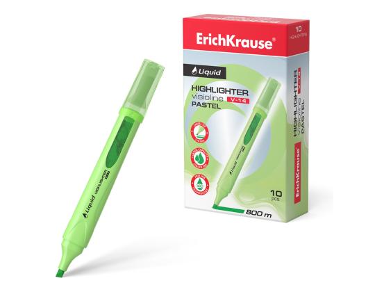 Tekstimerkki ERICH KRAUSE Liquid Visioline V-14, pastellinvihreä