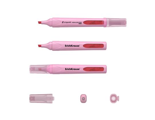 Tekstitussi ERICH KRAUSE Liquid Visioline V-14, pastelli pinkki