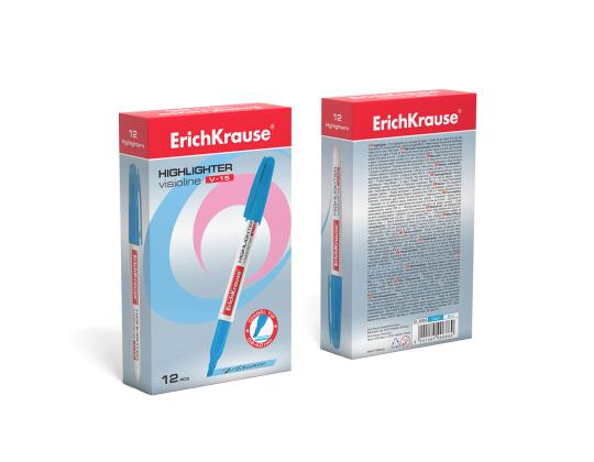 Tekstimarker ERICH KRAUSE V-15 helesinine