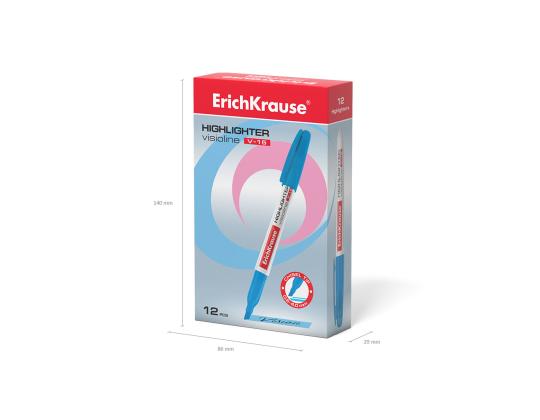 Tekstimarker ERICH KRAUSE V-15 helesinine