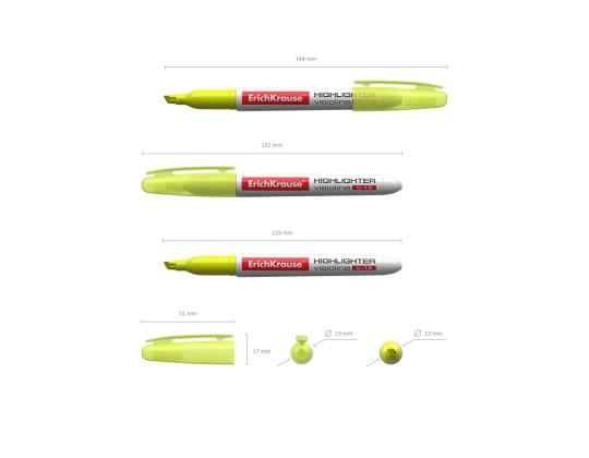 Tekstimarker ERICH KRAUSE V-15 kollane