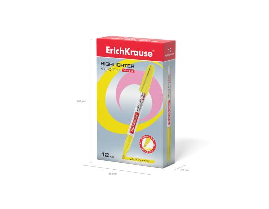 Tekstimarker ERICH KRAUSE V-15 kollane