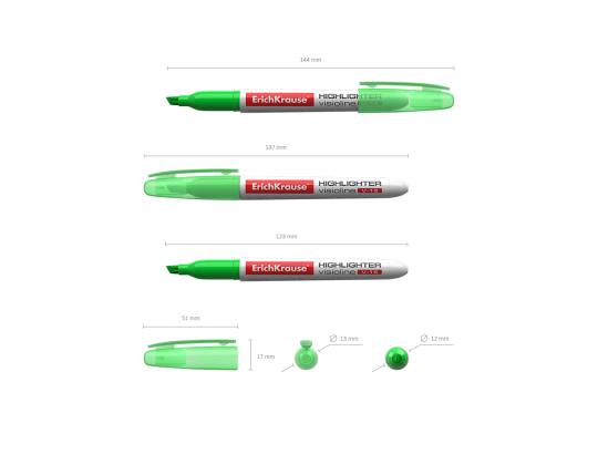 Tekstimarker ERICH KRAUSE V-15 roheline