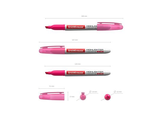 Tekstimarker ERICH KRAUSE V-15 roosa