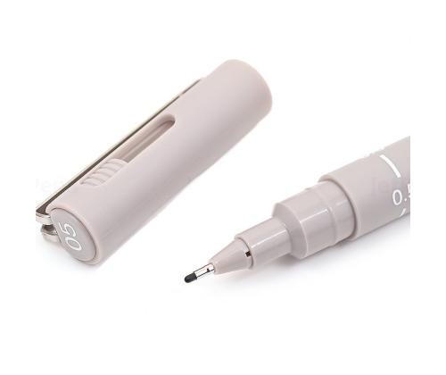 Täytekynä UNI Pin-200 0,5 mm vaaleanharmaa