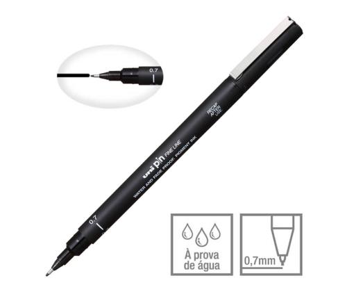 Mustekynä UNI Pin-200 0,7 mm musta