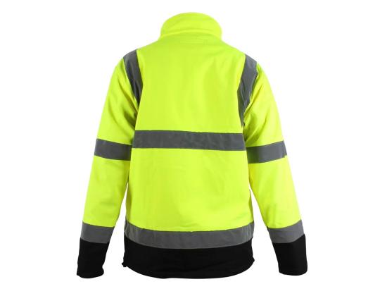 Työtakki Hi-Vis kaksisävyinen Softshell, keltainen, L