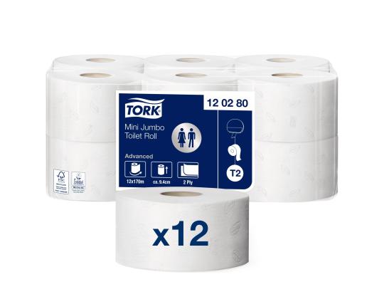 WC-paperi Tork Advanced Mini Jumbo T2 (120280)