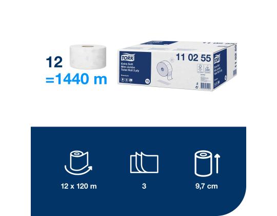 WC-paperi Tork Advanced Mini Jumbo T2 (120280)