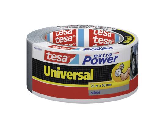 Yleisteippi TESA Extra Power hopea 25mx50mm (kosteudenkestävä)