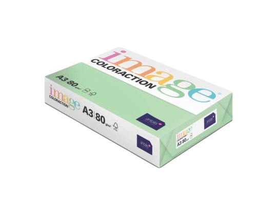 Värviline paber A3 80g IMAGE Coloraction nr.65 pastelne roheline (Forest) 500 lehte
