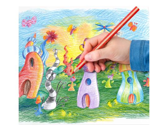 Värikynät STAEDTLER Noris Jumbo 12 väriä + teroitin