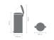 Roskakori 30L polkimella BRABANTIA NewIcon black