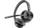 Poly Voyager 4320 MS Teams langattomat kuulokkeet, Bluetooth, USB-C, +BT700-dongle, +latausteline, musta