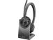 Poly Voyager 4320 MS Teams langattomat kuulokkeet, Bluetooth, USB-C, +BT700-dongle, +latausteline, musta
