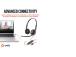 Poly Blackwire 3220 langalliset stereokuulokkeet, USB-C, USB-C/A-sovitin, musta