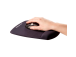 Rannetuella varustettu hiirimatto FELLOWES Microban PlushTouch™ musta