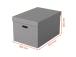 Säilytyslaatikko kannella ESSELTE Home 355x305x510mm (L) harmaa 3kpl