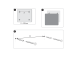 Lasilevy-magneettilevy NOBO Impression Pro Sq.Tiles 30x30cm, valkoinen