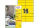 Tarratarra AVERY Zweckform 105x37mm 100 arkkia keltainen (3455)