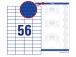 Kopio-lasertarra 52,2x21,2mm 100 arkkia/ltk. ZW 3668E 56-osainen
