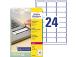 Tarratarra AVERY Zweckform 63,5x33,9mm irrotettava (L6146-20)
