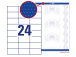 Tarratarra AVERY Zweckform 70x37mm 100 arkkia (3474)