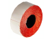 Tarratarra hintapistooliin 26x12mm punainen 1500 kpl rullassa