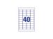 Kopio-lasertarra 45,7x25,4mm 25 arkkia/pkt. ZW L4770-25 läpinäkyvä
