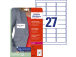 Tarratarra nimilappu AVERY Zweckform (63,5x29,6mm) 20 arkkia (L4784-20)