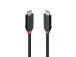 KAAPELI USB4 240W TYYPPI C 0.5M/MUSTA LINJA 37000 LINDY