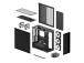 Kotelo ARCTIC Xtender (Mirror Black) MidiTower Case tuotteen ominaisuudet Läpinäkyvä paneeli Ei sisälly...