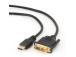 Videokaapeli HDMI-DVI 1.8M BULK CC-HDMI-DVI-6 GEMBIRD