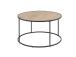 Sohvapöytä SEAFORD D80xH45cm, tammi, MDF, metalli