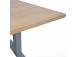 Säädettävä pöytä ERGO kahdella moottorilla 160x80xH60-125cm, hikkoripuuta