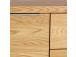 Lipasto LISBON 2-ovinen ja 3-laatikkoinen 180x45xH82cm, materiaali: luonnon tammiviilutettu kalustelevy