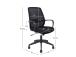 Työtuoli CIRO 60x61xH96-104cm, musta