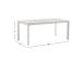Pöytä MELROSE 180x90xK75cm, beige