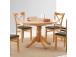 Ruokapöytä MIX & MATCH D90/120xH74cm, vaalea tammi