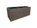Kukkalaatikko WICKER 110x39xH45cm, tummanruskea