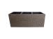 Kukkalaatikko WICKER 110x39xH45cm, tummanruskea