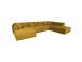 Kulmasohva FORTE U-muotoinen PN 374x162/242xH76cm, puu keltainen