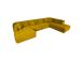 Kulmasohva FORTE U-muotoinen PN 374x162/242xH76cm, puu keltainen