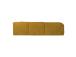 Kulmasohva FORTE U-muotoinen PN 374x162/242xH76cm, puu keltainen