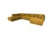 Kulmasohva FORTE U-muotoinen VN 374x242/162xH76cm, ruskeankeltainen
