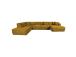 Kulmasohva FORTE U-muotoinen VN 374x242/162xH76cm, ruskeankeltainen