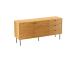 Lipasto LINE 150x40xH74cm, melamiini tammenkuorella